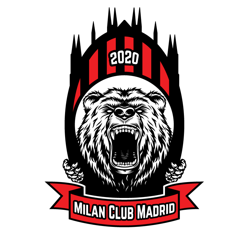 Escudo oficial del Milan Club Madrid Filippo Galli