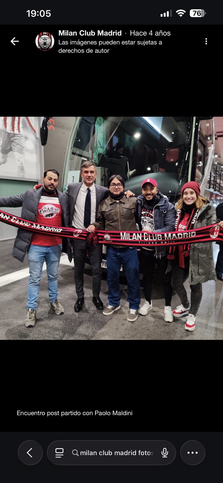 Encuentro post partido con Paolo Maldini