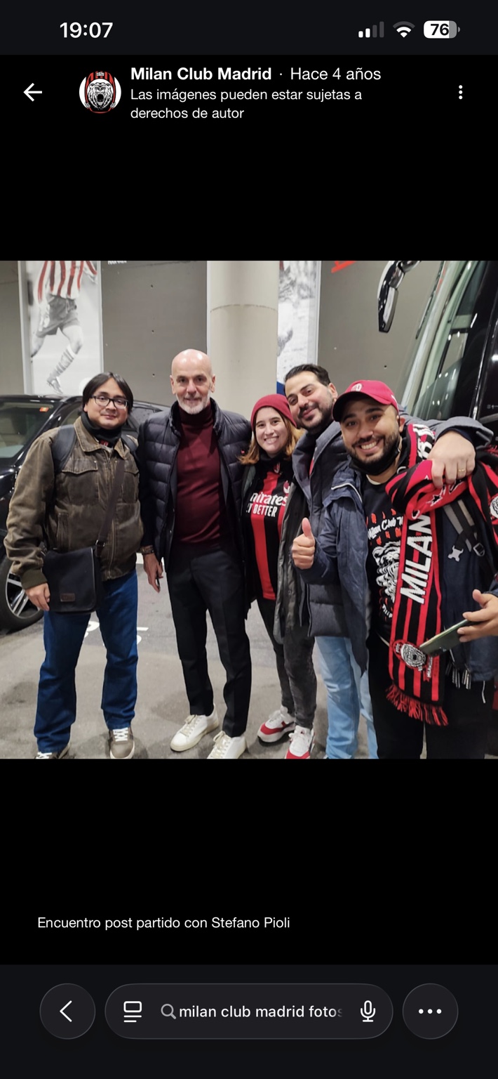 Encuentro post partido con Stefano Pioli